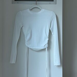 Zara White Long Sleeve Women's Top